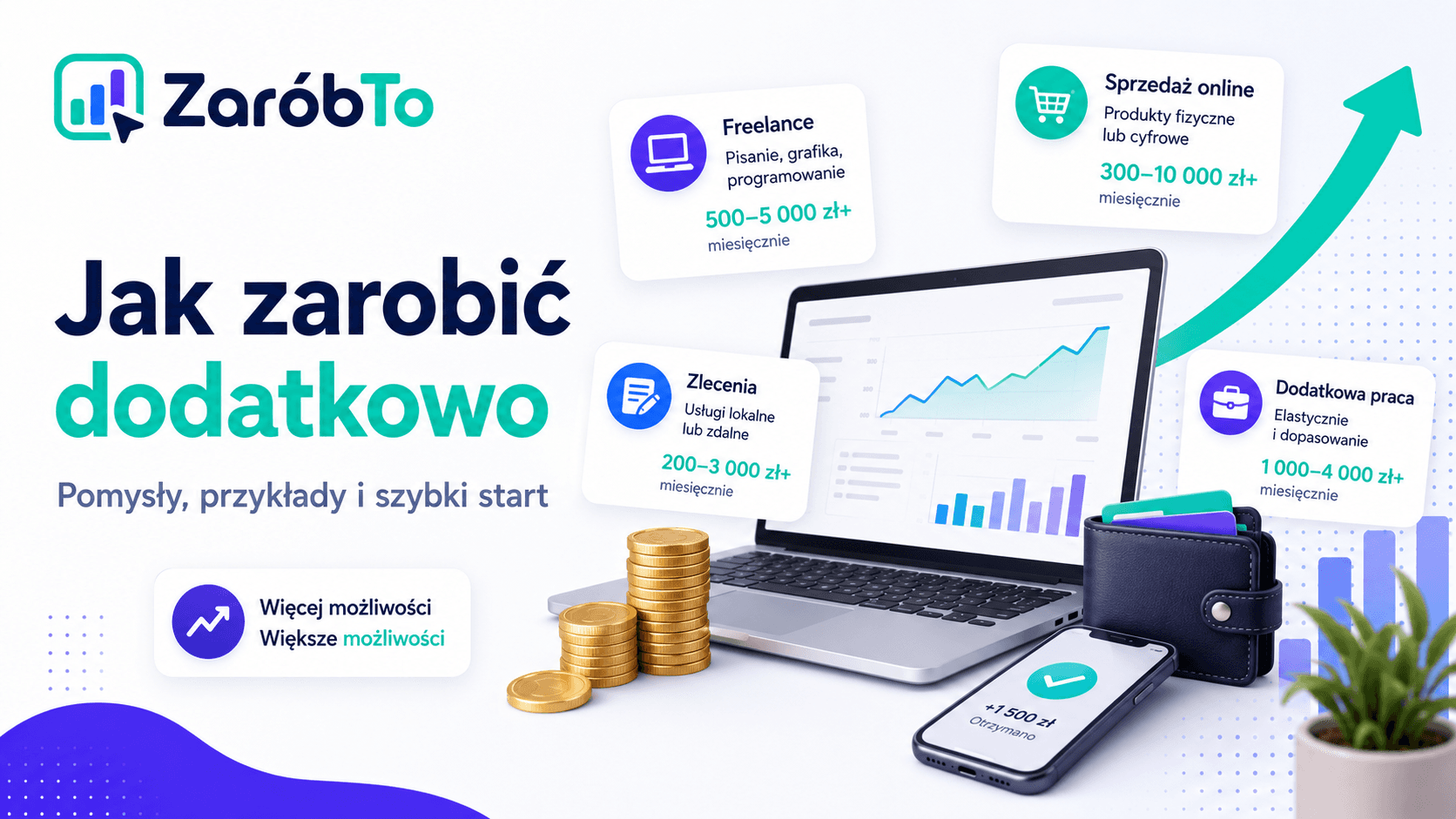Jak zarobić dodatkowo - pomysły, przykłady i szybki start