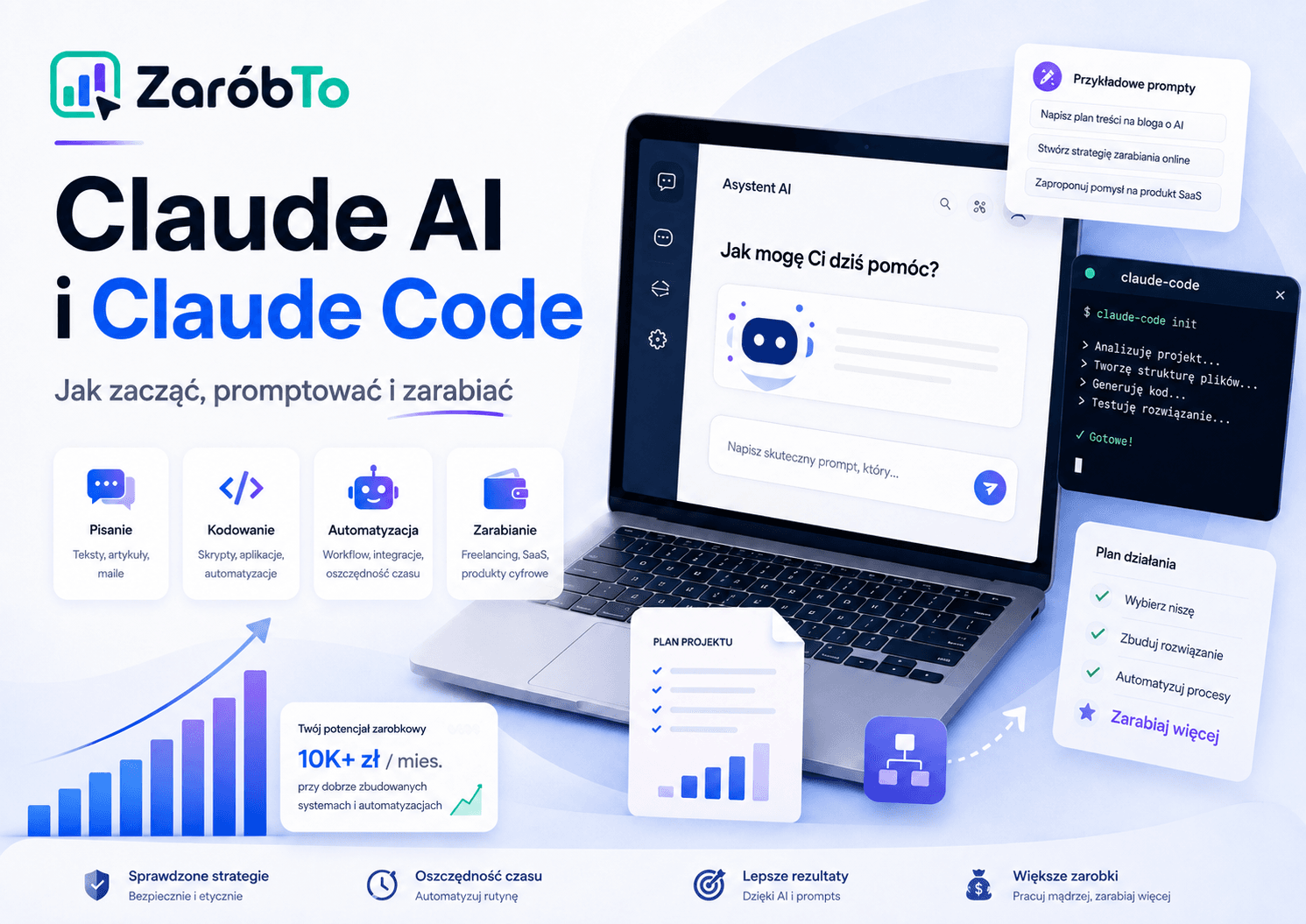 Claude AI i Claude Code - jak zacząć, promptować i zarabiać
